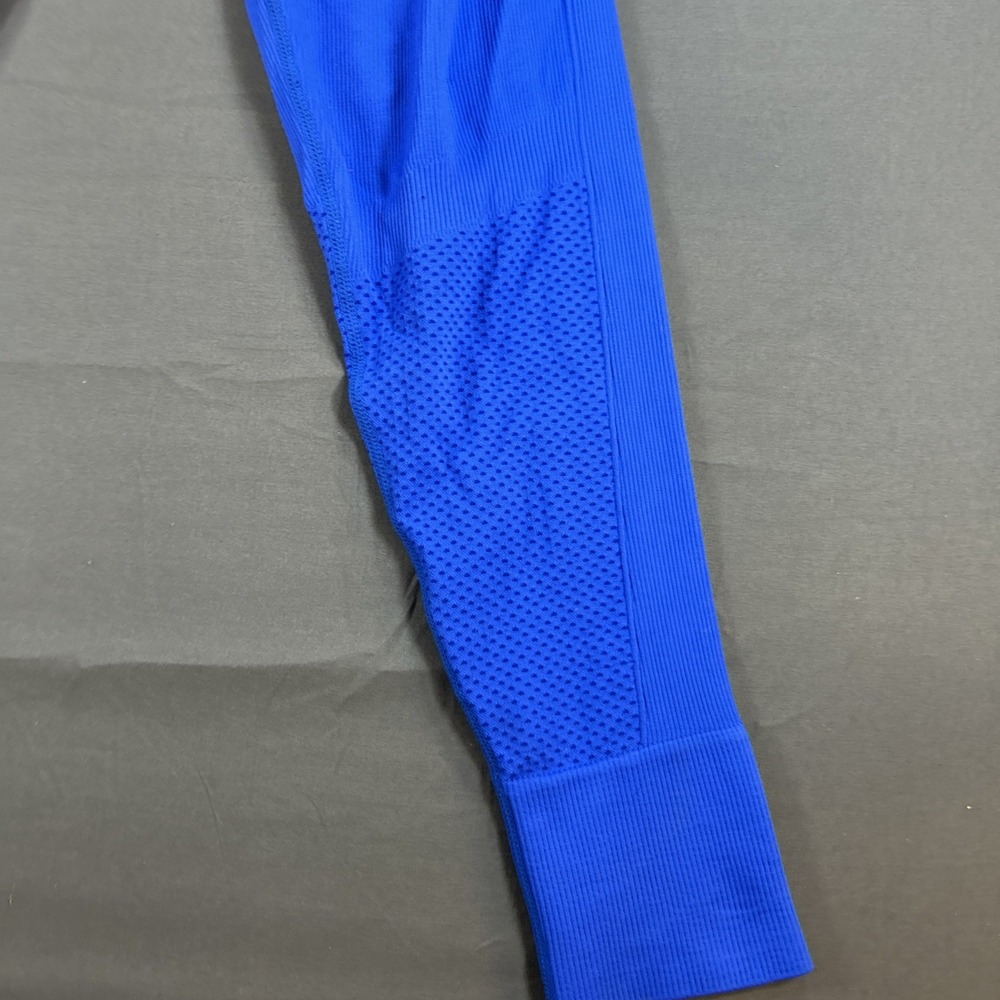 Zella bright blue seamless athletic leggings XLarge